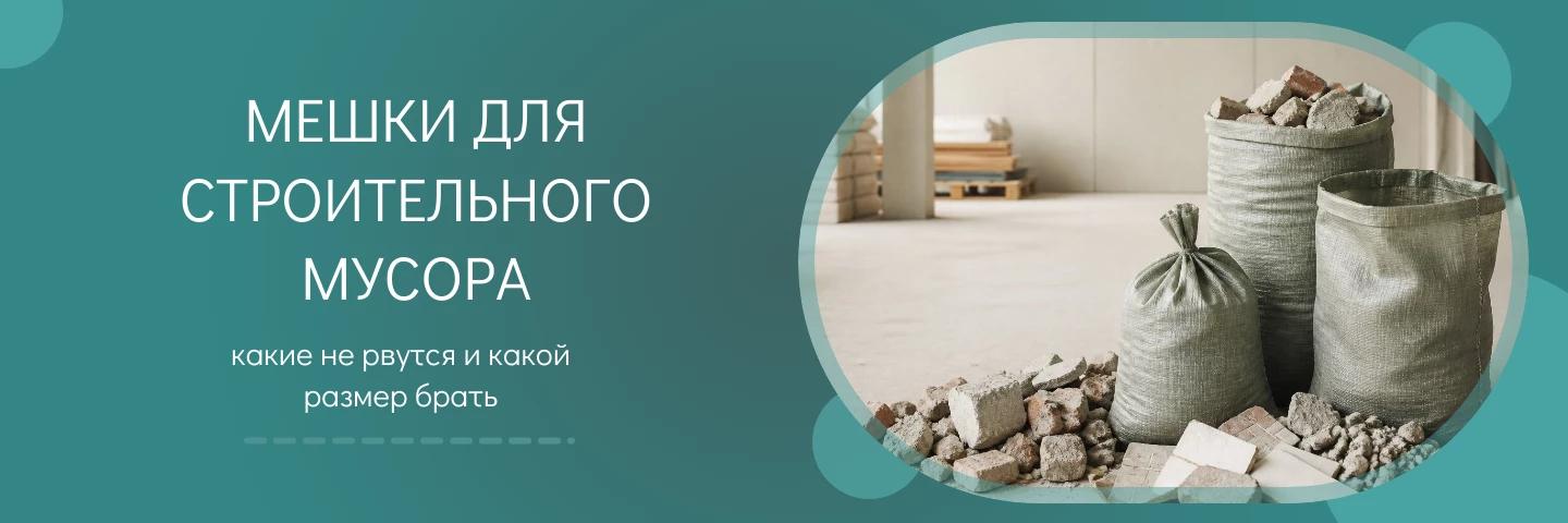 Мешки для строительного мусора: какие не рвутся и какой размер брать Мешки для строительного мусора