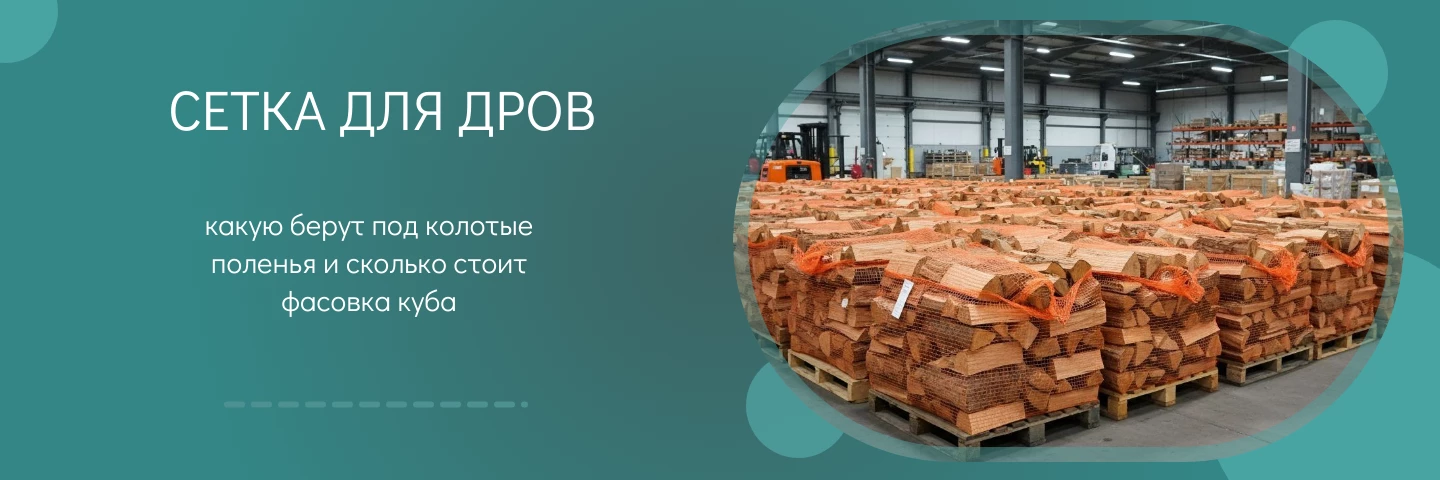 Сетка для дров: какую берут под колотые поленья и сколько стоит фасовка куба